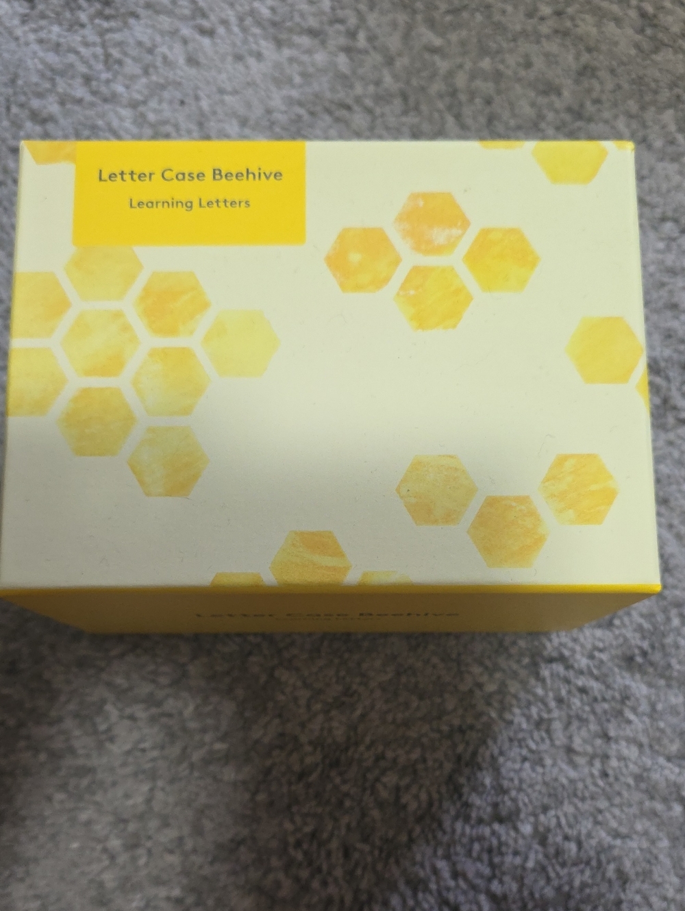 Letter Case Beehive Learning Set - Yellow
